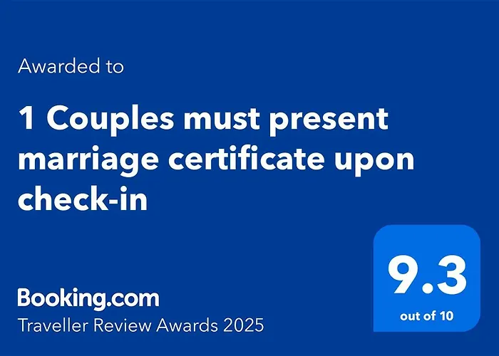 1 Couples Must Present Marriage Certificate Upon Check-In